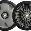 Replacement Lawn Mower Rear Drive Wheels for 42710-VH7-010ZA 42710-VH7-000ZA - 9" Tires Assebmly Compatible with Honda HRR216 HRX217 Propelled Mower (Set of 2)