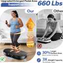 Vibration Plate Exercise Machine, Vibration Plate for Lymphatic Drainage Vibrating Plate with Loop Bands, Whole Body Vibration Plates for Weight Loss Enlarged Panel 99 Speeds 660 LBS Workout