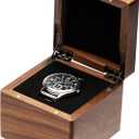 Single Walnut Wooden Watch Box Watch Storage Travel Case Organizer for Men and Women Wristwatch Display Box Holder