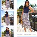 Dokotoo 2 Piece Sets for Women Summer Sleeveless Tank Tops and Boho Tie Knot Elastic Waist Midi Skirt Set (XXL)
