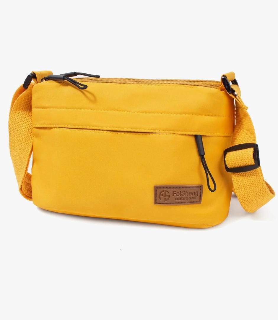 Crossbody Sling Bag Canvas Purse Small Shoulder Handbag 5 Pocket Casual Travel Messenger Hobo Bag Phone Satchel Backpack