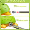 Water Sprinkler for Kids - Airyard 3-in-1 Turtle Sprinkler Toys with Snail Plash Ring Toss Game & 360 Rotating Spray Backyard Summer Fun Outdoor Water Toys for Toddlers Boys Girls Ages 3 4 5 6 7 8
