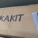 KAKIT 4 Bow Bimini Top for Boats, Marine Grade Canvas Top Heavy Duty Oxford Boat Canopy Adjustable 4 Straps Zippered Storage Boot Metal Base (4 Bow 8'L x 54" H x 73"-78" W,Blue)