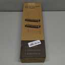 HapiRm Over The Door Hanger with Coat Hooks and 2 Baskets, Rustproof & Waterproof Over The Door Hooks, Storage Organizer for Hats, Bathroom, Kitchen, Bedroom-Black (for 1.76in Doors)