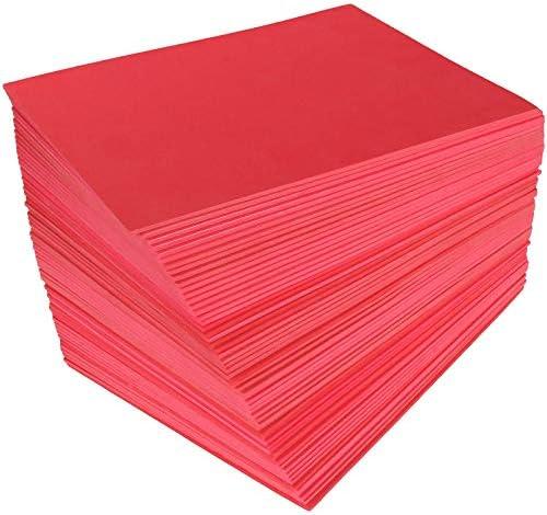 LANIAKEA Red EVA Foam Sheets 9x12 Inch, 50 PCS EVA Foam Handicraft Sheets 3MM Thick Craft Foam Sheets for Craft Projects DIY