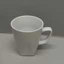 Miicol Porcelain Coffee Mugs Set of 6, Large Coffee Cups 14 oz, White Tea Cups, Ceramic Mugs for Latte, Cappuccino, Milk, Cocoa, Square Bottom, Microwave & Dishwasher Safe