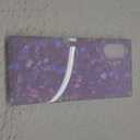 KERZZIL Elegent Pearl Pattern Compatible with iPhone Rectangle Edge Case, Slim Soft TPU Silicone Protective Bumper Cases Cover(Purple Pearl,17)