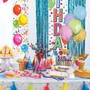 Beistle White Metallic Plastic Wrapped Balloon Weights For Birthday Parties, Weddings, Anniversaries, Table Décor, Celebrating With You Since 1900, 5.5" x 2.5", 6 Piece