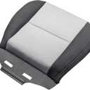 SecosAutoparts Driver Side Bottom Cloth Seat Cover Ebony & Titanium (Black & Gray) fit for Chevrolet Silverado 1500 2500 3500 fit for GMC Sierra Tahoe Suburban Avalanche Yukon 2007-2014