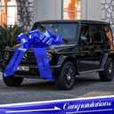 Chunful 30 Inch Graduate Car Bow Large Gift Bow for Cars 2026 Congratulations Graduate Decoration Gift Wrapping Ornament for Present Birthday Party(Blue)