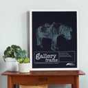 Ambiance Gallery Wood 1.5" Deep Picture Frames - Single 16"x20" White Wood Frame, Shatter-Resistant Acrylic Glazing & MDF Backing, Horizontal or Vertical Wall Display