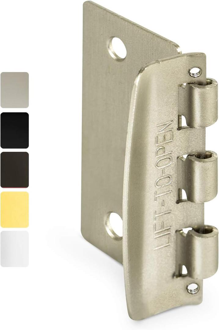 Jack N Drill Flip Action Door Lock (6 Pack)- Reversible Privacy Door Locks with Anti Lockout Screw for Child Proofing and Home Defense, Easy to Install and Durable Lock for Interior Swing-in Doors