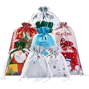 38PCS Christmas Gift Bags, Assorted Sizes Bulk S/M/L, Waterproof Holiday Gift Wrap with Drawstring,Gift Sacks,Gift Wrap Bags,Gift Bags For Presentsgift (38)