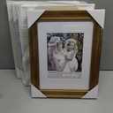 Yaetm 4x6 Picture Frame Set of 4, 1.4 Wide Molding & Dark Brown Photo Frames with HD Tempered Glass, Display on Tabletop & Wall Mounting, Brown