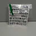 810 Piece 10 Sheet Letter Stickers - Self Adhesive Vinyl Waterproof Mailbox Numbers, Alphabet & Number Stickers for Mailbox, Window, Door, Sign, Address Number, Business (1 Inch) (Black)