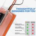 Electric Urine Warmer, Maintains 37C/98.6F for Up to 4 Hours, Equipped with Visual Temperature Strip, Temperature Sensor for Real-Time Monitoring, Flexible Heating Pad for Uniform Heating