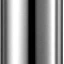 Vesici 1 Pack Silver Slim Water Bottle 8.8 oz Small Stainless Steel Purse Compact Insulated Water Bottles Camping Travel Backpack Pocket Flask for Car Cold Coffee Tea