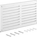 1 Pcs Return Air Grille 16 x 8.5 x 3/4 Inch High Flow Air Vent with Angled Slots Decorative White Return Vent Cover Suitable for Various Home Decoration Styles
