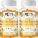 3 x Potassium Magnesium Gummies - High Absorption Magnesium Glycinate & Potassium Citrate Plus Omega 3, B6, D3, K2 & Calcium - Chewable Gummy for Leg Cramps, Immunity & Energy Orange 120 Gummies