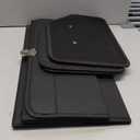 Car Organizers for Trunk for Suv Sedan, Leather Storage Box,Magnetic Lid,Collapsible and Adjustable,16.5 inches (Medium, Black)