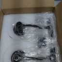 Vintage Black Wall Sconces Set of Two, Matte Black Bathroom Vanity Light Fixtures, G9 Bulbs Bathroom Sconces Set of 2, Glass Wall Lights for Bathroom, Bedroom, Hallway