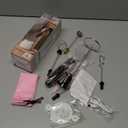 Rechargeable Milk Frother Wand with Stand, Electric Handheld Coffee Frother with 3 Detachable Whisks, Travel Milk Foamer for Protein Powder, Drinks, Espumador de Leche Electrico Black