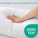 Hotel Collection Thick Bed Pillows Queen Size Set of 2 Soft Plush Fluffy Side Sleeper Pillow for Adults Back Sleeping High Loft Medium Firmness White 20x30 inches