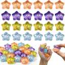 XingXing 24Pcs Glitter Heart Squishy Fidget Toys (Star), OneSize