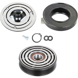 labwork AC A/C Compressor Clutch Coil Assembly Kit with Pulley Replacement for Ford F150 4.6L 5.4L 2002-2003