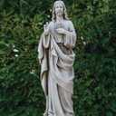 Joesph's Studio by Roman, 17.75" Sacred Heart of Jesus Garden Statue, Outdoor Catholic Devotional Figure, Stone-Look Finish