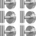 Shimeyao 6 Pack Suction Cup Hooks for Shower 15lbs Heavy Duty Stainless Steel Towel Hooks No Drill Waterproof Rustproof Hanger for Bathroom Kitchen Wall Loofah Robes(Hanging Hook,Silver)