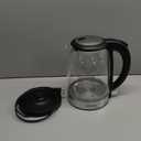 Cosori Electric Kettle, No Plastic Filter & Spout, 1.8Qt Tea Kettle & Hot Water Boiler For Coffee & Tea, Water Heater & Teapot, Automatic Shut Off, Borosilicate glass, Black, 1500W