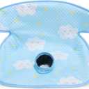 COOLBEBE Car Seat Protector for Potty Training, Dry Waterproof Car Seat Liner Toilet Training for Baby Infant Toddler, Piddle Pads Cover Car Seat Pad for Strollers & Carseat (Blue) (1 Pack)
