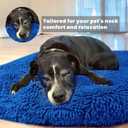 Muddy Mat Cloud K-9 Bed for Dogs & Cats, Soft & Relaxing Donut Dog Bed, Chenille Material, Removable Cover, Washable & Dryer SafeNavy Blue Small(25'x25')