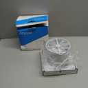 Zeyzer Exhaust Fan 110 CFM 1.0 Sones 5.9" Duct White Square Quiet Powerful Ceiling or Wall-Mount Ventilation Fan for Bathroom/Corridor/Office/Laundry Room/Shop