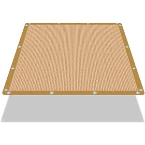 90% Shade Cloth Sun Shade Fabric Privacy Screen Shade Cover for Patio Garden Pergola Shade Cover Canopy with Gromments (6X6 FT, Wheat)