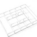 Large Acrylic Desk Deep Drawer Organizer with Adjustable Dividers, Anti-skip Clear Desk Top Junk Drawer Storage Tray for Pens, Desktop, Office, Bathroom, Kitchen, Makeup Supplies(10 Compartments)