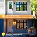 rabbitgoo One Way Privacy Window Film Window Tint for Home with Tools, UV Blocking Heat Control Static Cling No Glue, Daytime Privacy See Out Not in, 35.4 in X 6.5 Feet, Black Silver