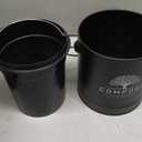 Perfnique Kitchen Compost Bin, 1.3 Gallon Countertop Compost Bin with Lid, Indoor Compost Bucket Includes Inner Bucket Liner and Carbon Filter, Small Compost Bin with Trash Bags (with Bags, Black)