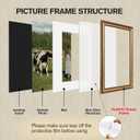 Splinterix 16x20 Gold Picture Frame, 2 Pack Ornate Vintage Picture Frames for Wall or Tabletop Display, 16x20 Photo Frame Gold with Plexialass, Display Poster 11x14 with Mat or 16x 20 without Mat for Antique Déco