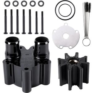 Water Pump Housing and Impeller Kit Replace for OEM# MerCruiser 46-807151A14 46-807151A7 807151A14 807151A7,Sierra 18-3150,Mallory 9-48350,for Mercruiser Alpha Bravo Engines
