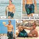 Kanu Surf Infinite Mens Swim Trunks Quick-Dry Bathing Suit Men, 9-inch Inseam (Size 5X, Black)