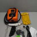 Heavy Duty Handheld Steam Cleaner, 15s Heat-Up, 9-Level Adjustable 2500W Pressurized Steamer for Cleaning with 14 Accessories, Multipurpose Portable Steam Cleanr for Home, Car, Grease, Grout（Orange）