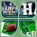 Football Happy Birthday Door Backdrop Banner American Football Victory Celebration Theme Door Decor for Football Fan Men Boys Girls Birthday Party Decorations Supplies 35.4x72.8in-BECKTEN