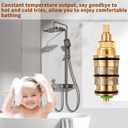 Brass Thermostatic Cartridge Valve, Brass Thermostatic Shower Cartridge, Copper Thermostatic Valve Spool Faucet, Replacement Thermostatic Cartridge for Shower, Bath, Kitchen