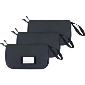 3-Pack Soft Pistol Cases, Handgun Case Soft Pistol Rug Case, Tactical Handgun Storage Pouch with Writable ID Patches for Hunting Shooting Range Home Storage