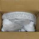 White Cake Stand Set - 3 Pcs Metal Cupcake Holders for Dessert Table Round Gorgeous Dessert Display Stands Trays Set for Wedding, Birthday, Tea Party