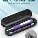 Rtauys M5 Electric Toothbrush for Adults - Sonic Electric Toothbrush for Kids and Adults with 8 Brush Heads & Travel Case, 120 Days Battery Life - Purple