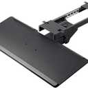 Monoprice Adjustable Ergonomic Keyboard Tray  With a 26.4 x 10in Full Size Platform, Extends Min 18.2in / Max 30.8in, Black - Workstream Collection