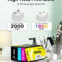 952XL Ink Cartridges Combo Pack Replacement Compatible for HP 952XL 952 XL Ink Cartridges to Use with HP OfficeJet Pro 8710 7740 8715 8720 7720 8210 8725 8740 8730 Printers (4 Packs, B/C/M/Y)